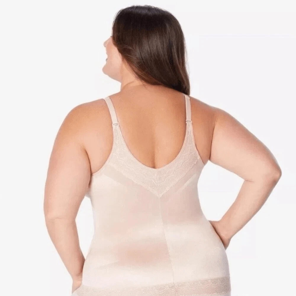 Ruby Ribbon Pin-Up Lace Cami in Pale Nude Size 50