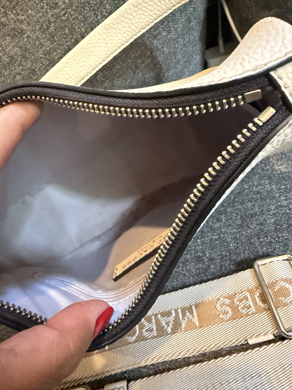 Marc Jacobs Drifter Small Convertible Shoulder Bag in the Marshmallow color