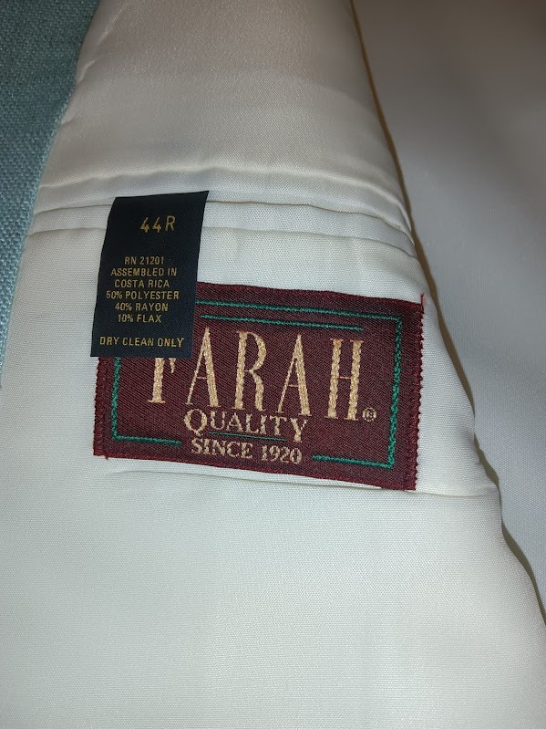 Farah Slim Fit Men’s Sport Coat 44R