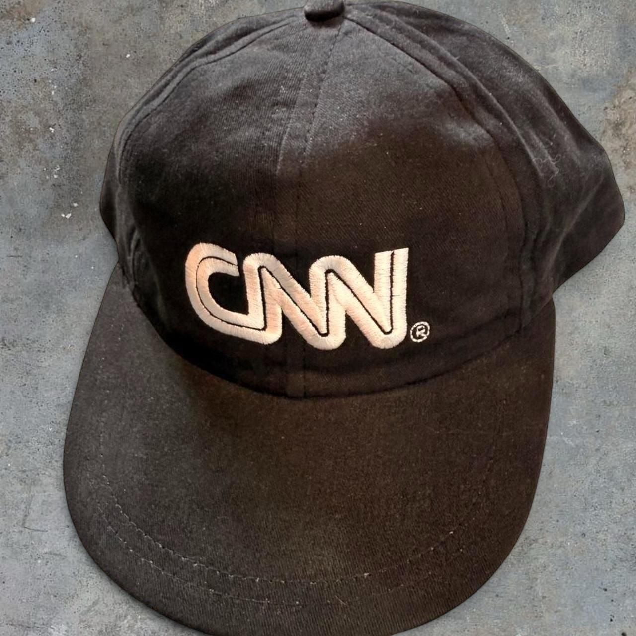 Vintage Captivate CNN Logo Embroidered Snapback Hat Made In USA