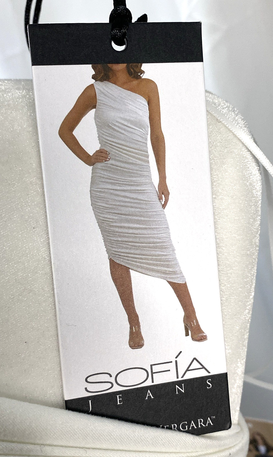 Sofia Vergara Off The Shoulder White Rouched Body Fitted Dress White XS/O-2