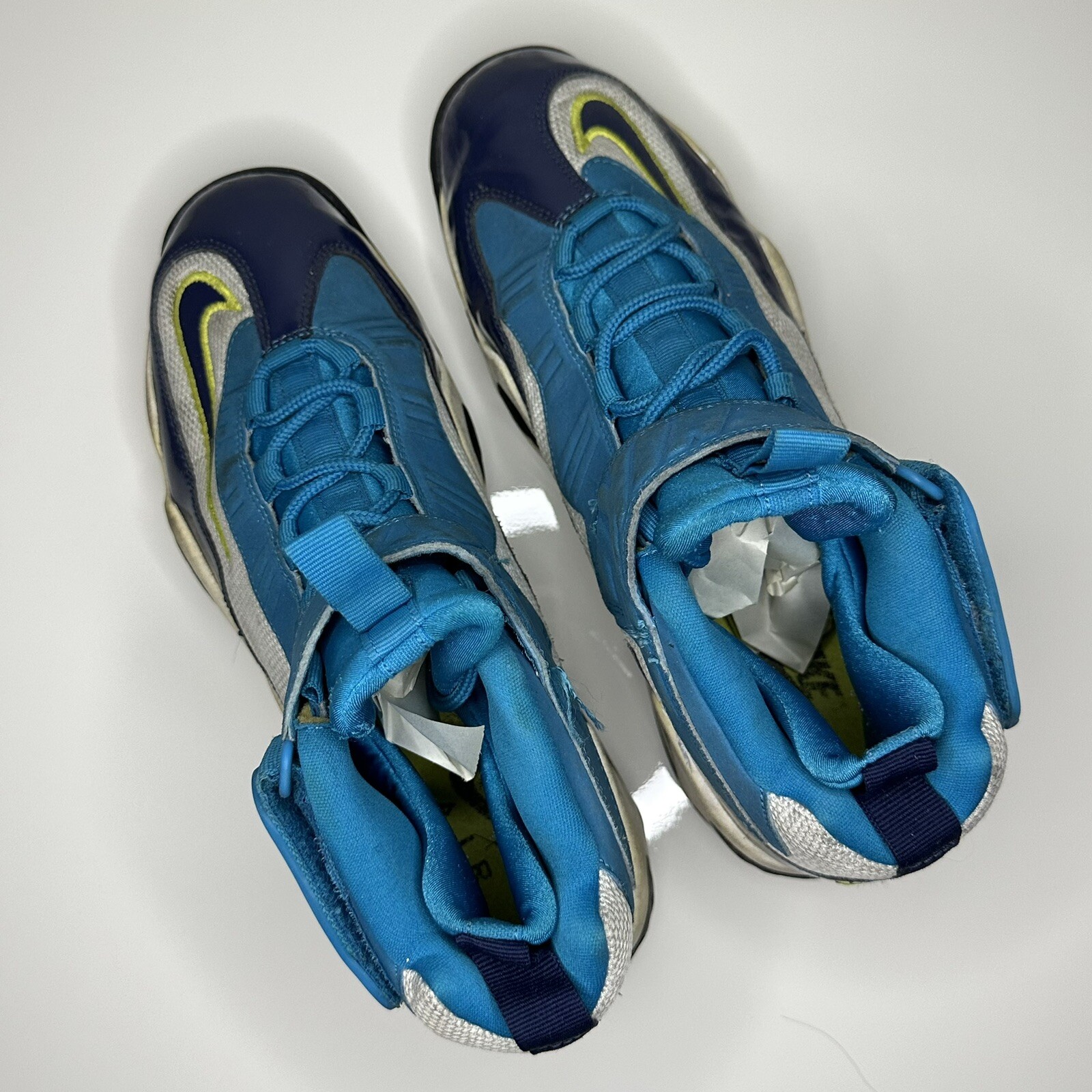 Nike Air Griffey Max 1 Pure Platinum Navy Varsity Royal Blue Size 9 Mens 2014 Og