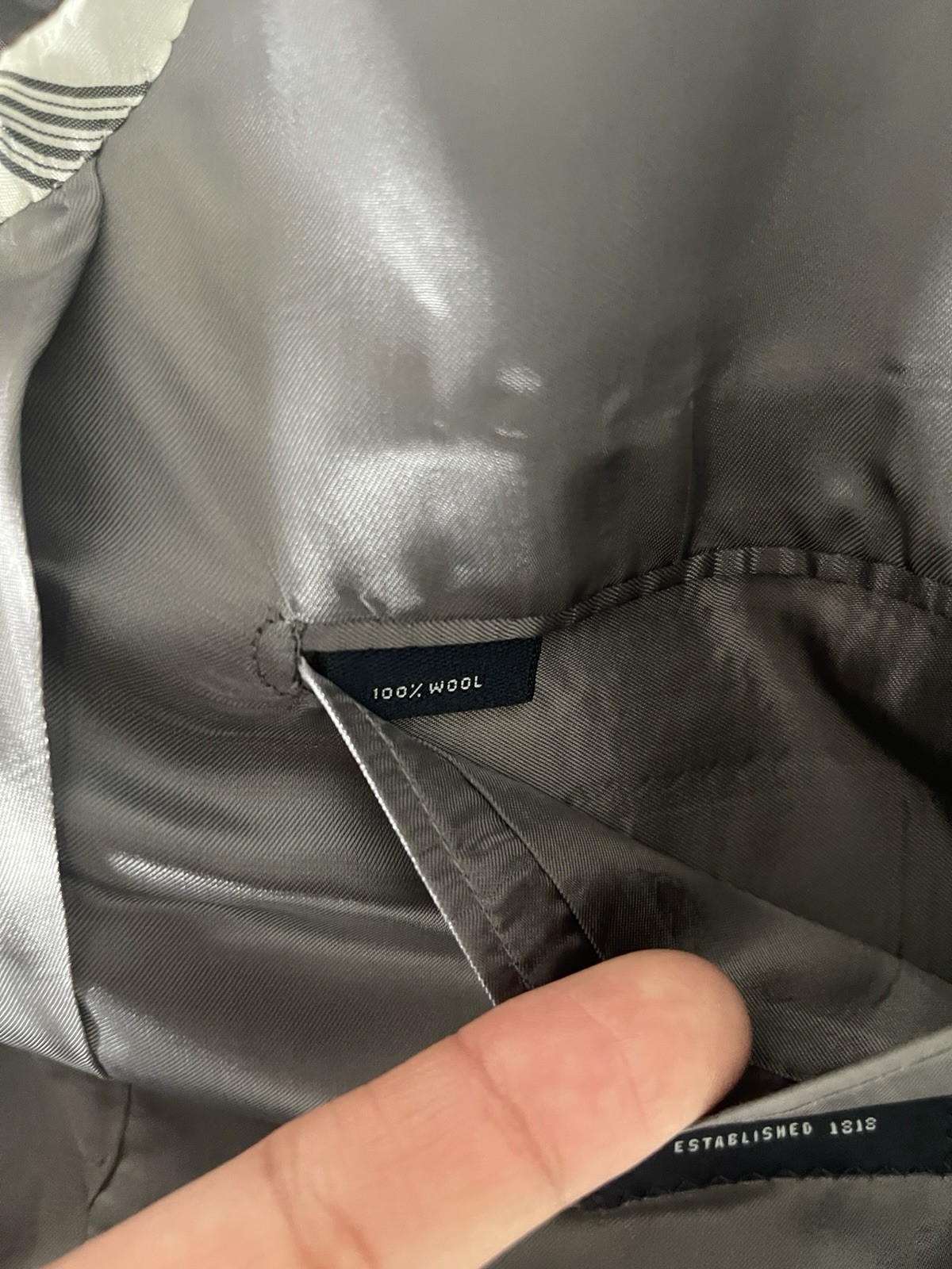 Brooks Brothers Gray Glen Plaid Made in Italy 2 Piece Suit 43R Fits like 44R