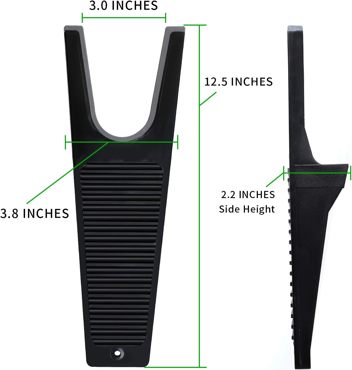 2 Pack Boot Jack with Non-Staining Rubber Grip, Removes Rubber, Cowboy, Waders a