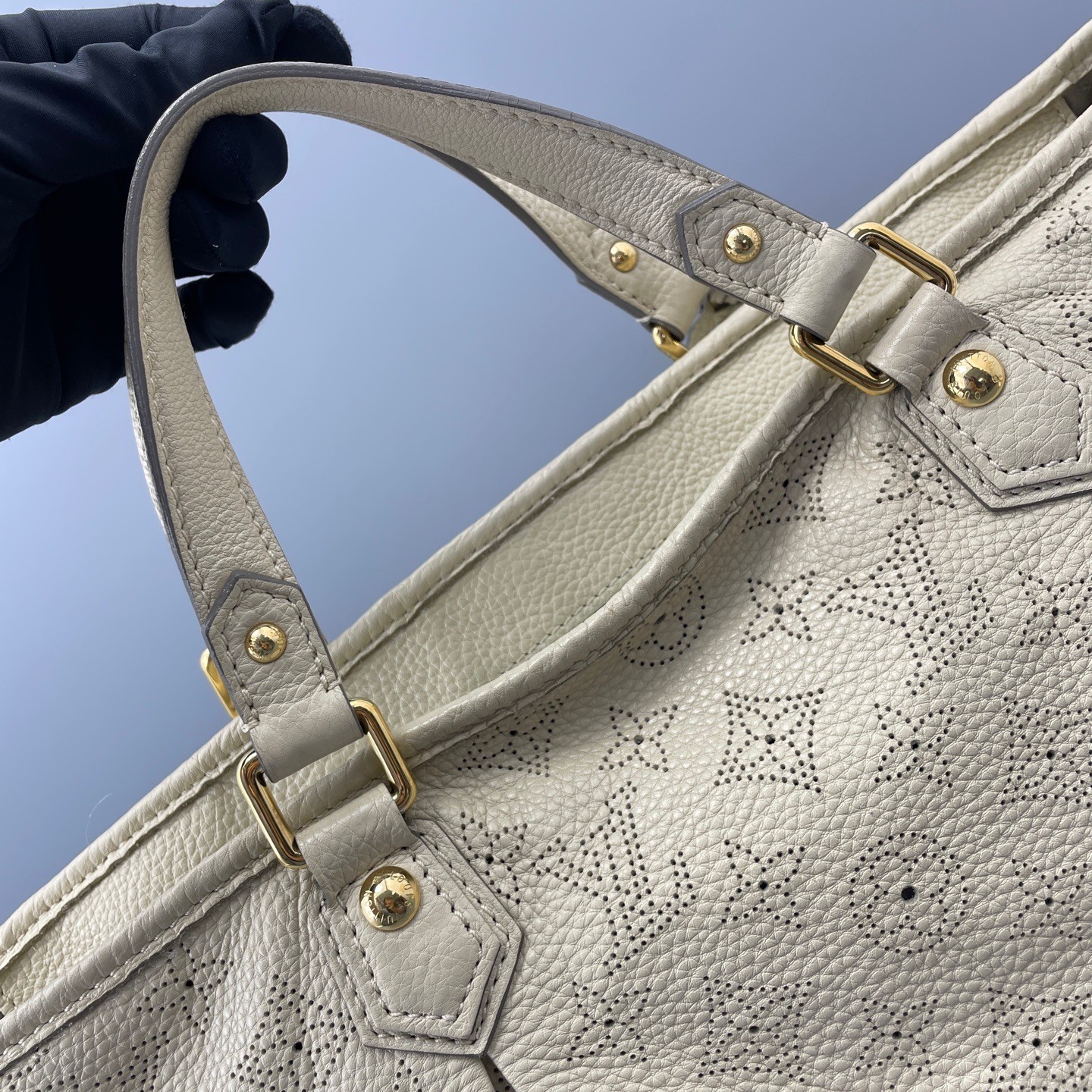 Louis Vuitton Pre-Owned Authentic Shoulder Bag Yellow 32*25*14cm