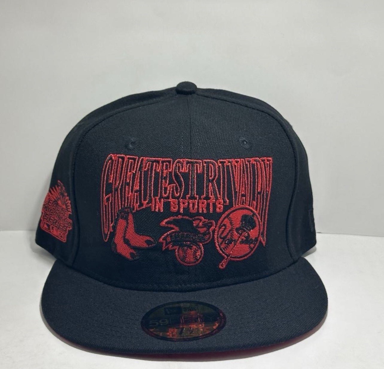 New Era X Greates Rivalry In Sports Black 5950 Size 7 1/2 NWT G-5!!!