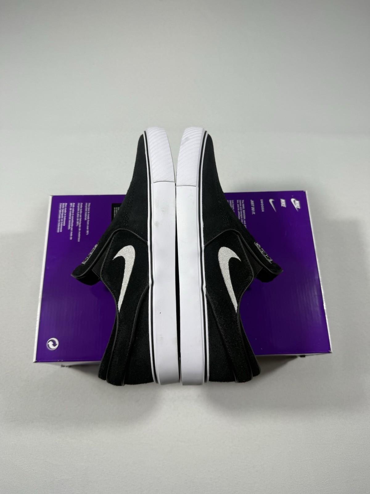 New Men’s Size 8 – Nike Zoom Stefan Janoski+ Slip SB Black White FN5893 001