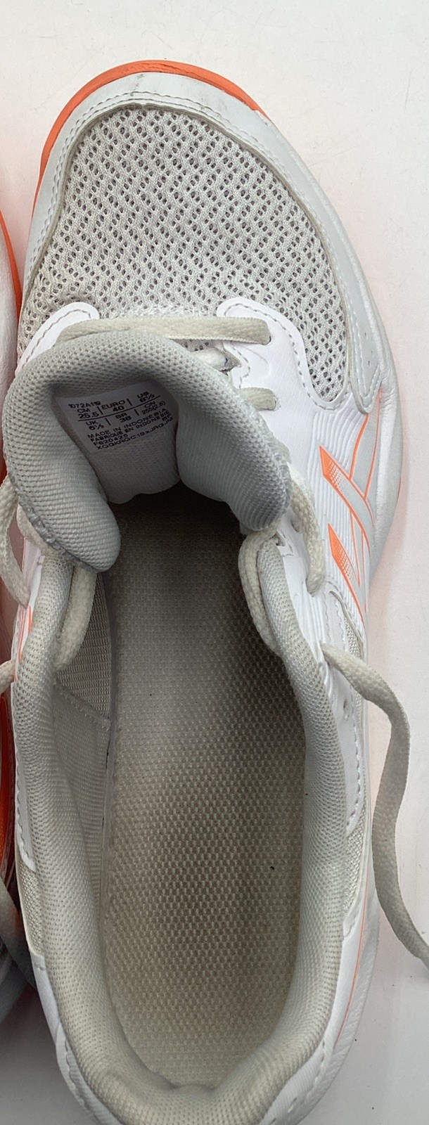ASICS Women’s Gel-Rocket 12 Volleyball Shoes-White/Vivid Coral-Size: 8.5