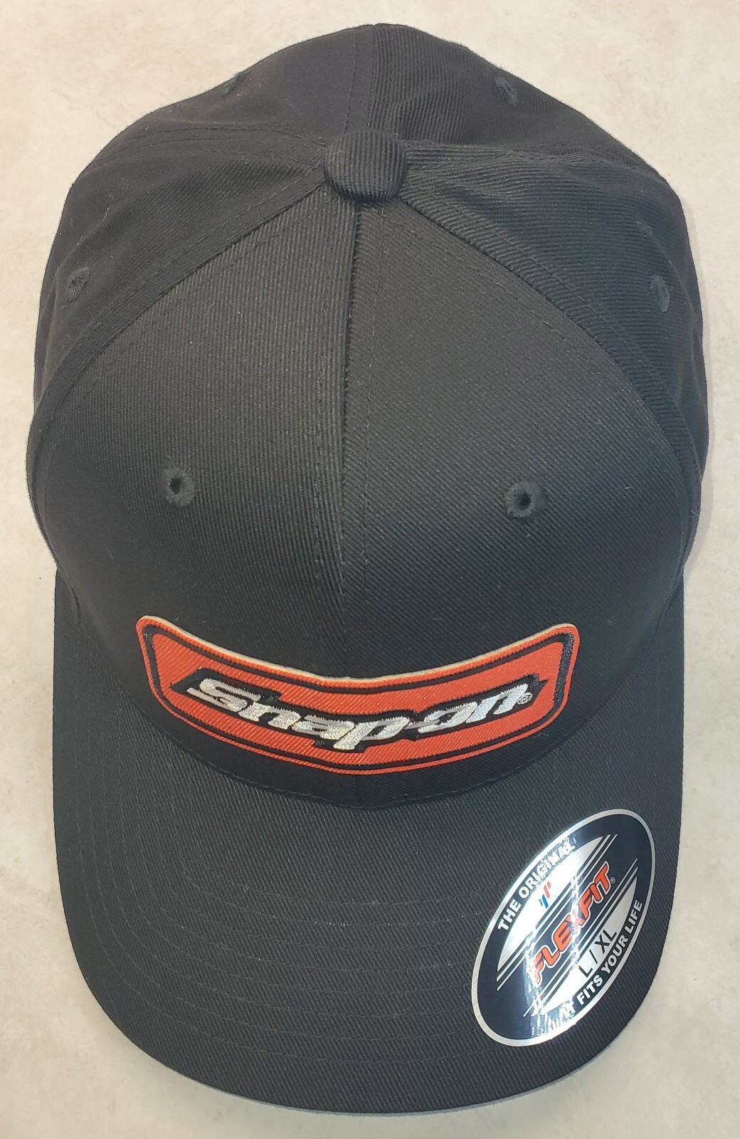 Snap-on Patch Flexfit Hat / Black – L/XL 7 1/8″ – 7 5/8″
