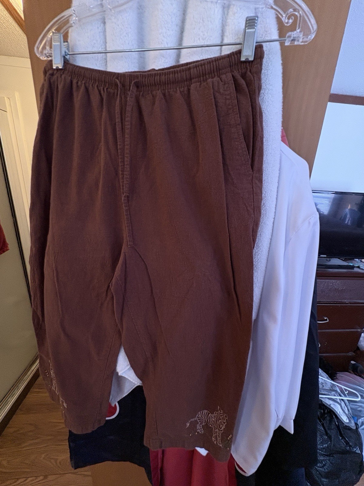 Jane Ashley Brown Capri Pants Size L