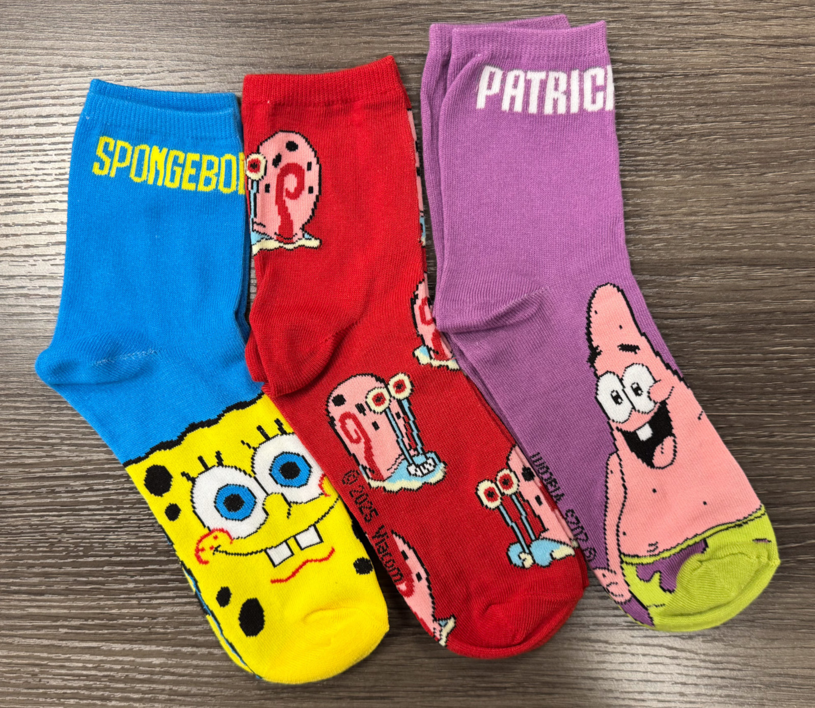 Brand New – One Size Fits Most – Spongebob Squarepants – 3 Pair Quarter Socks