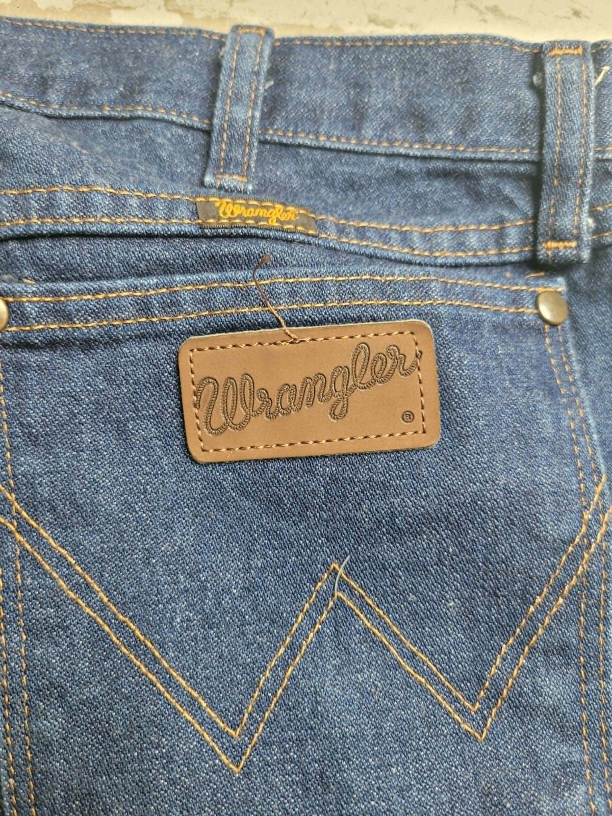 Wrangler 47MWZ Regular Fit Denim Jeans Men’s 38×32 100% Cotton Western Cowboy