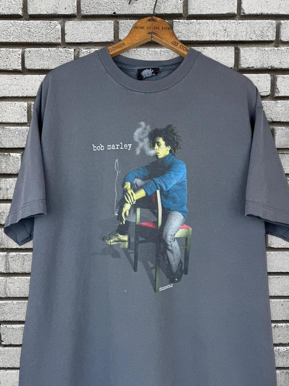 Vintage 2001 Bob Marley Babylon Fall Herb Smoke Graphic T Shirt XL 23.5 x 29