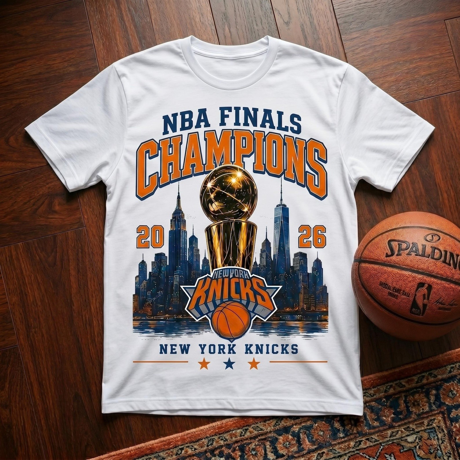 New York Basketball Fan Tee, City Hoops Graphic Shirt