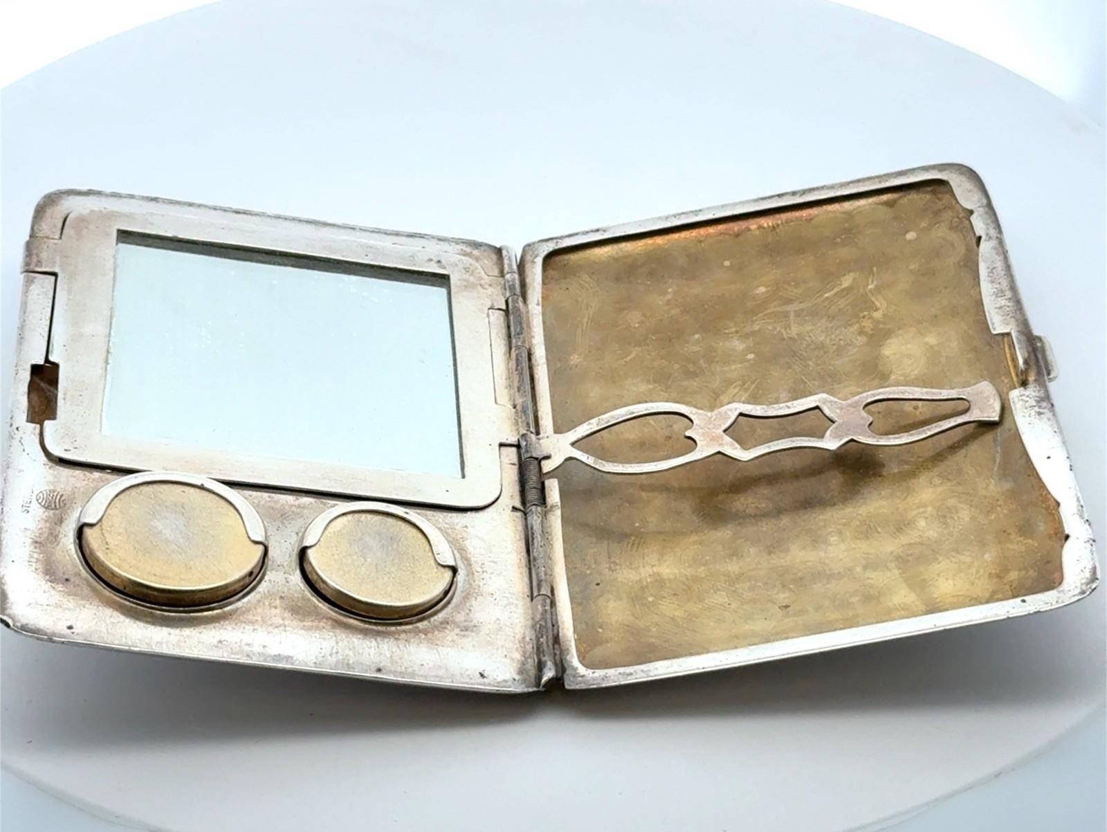 WHSCO .925 Sterling Silver Coin Compact Purse, NO MONO, 96.6g
