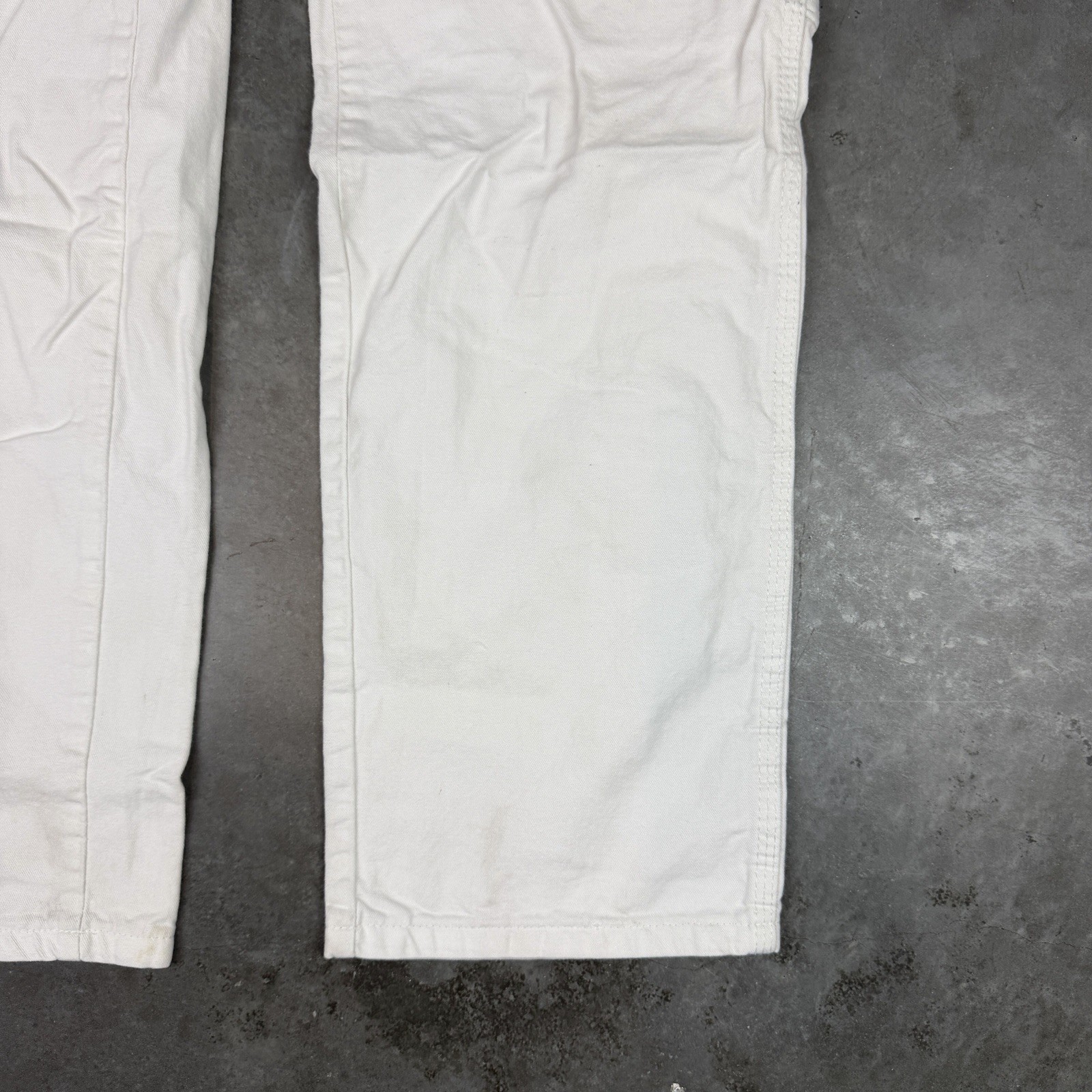 Dickies Carpenter Pants Mens 30×29 White Workwear Flaws Preowned