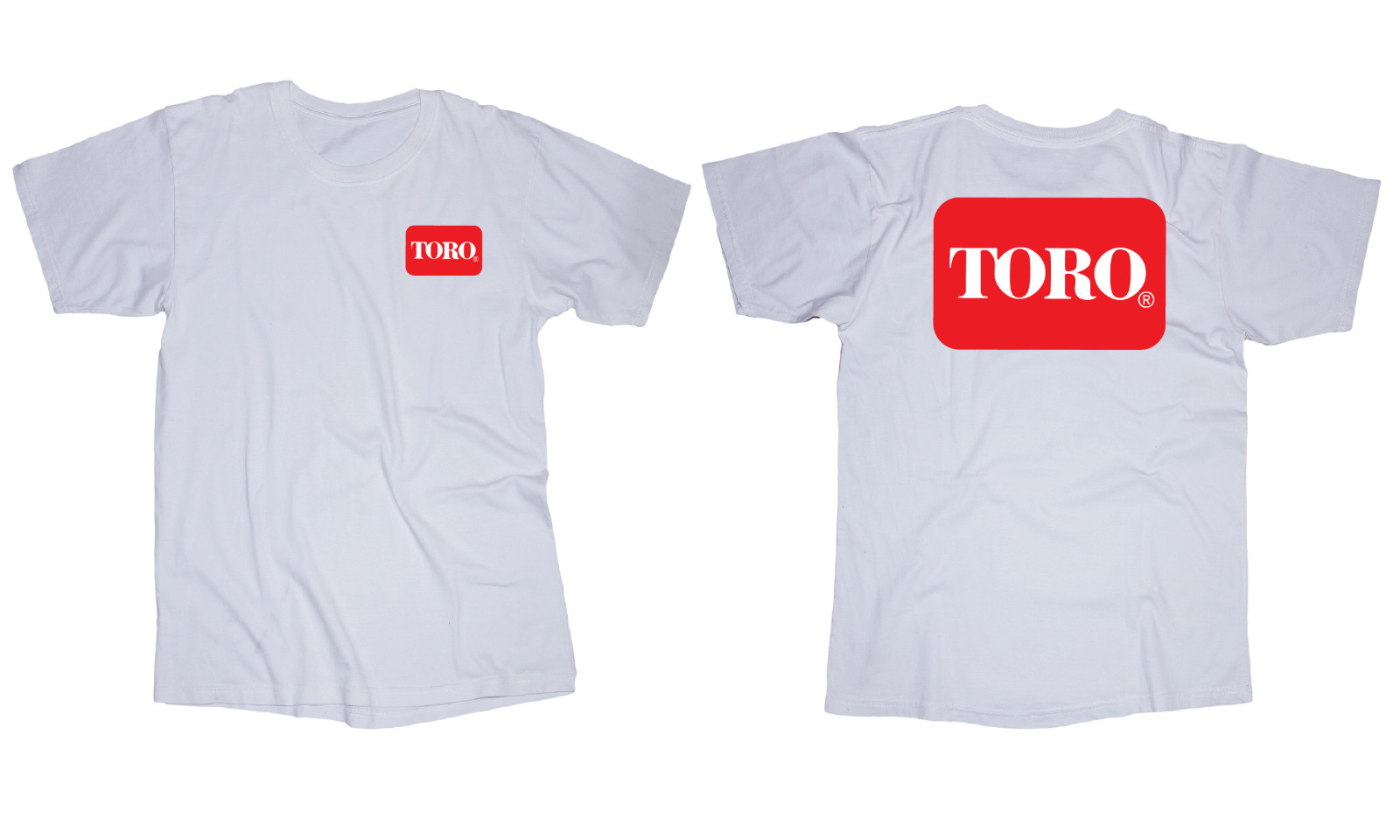 TORO logo white T-shirt Lawnmower Gardening Mowing