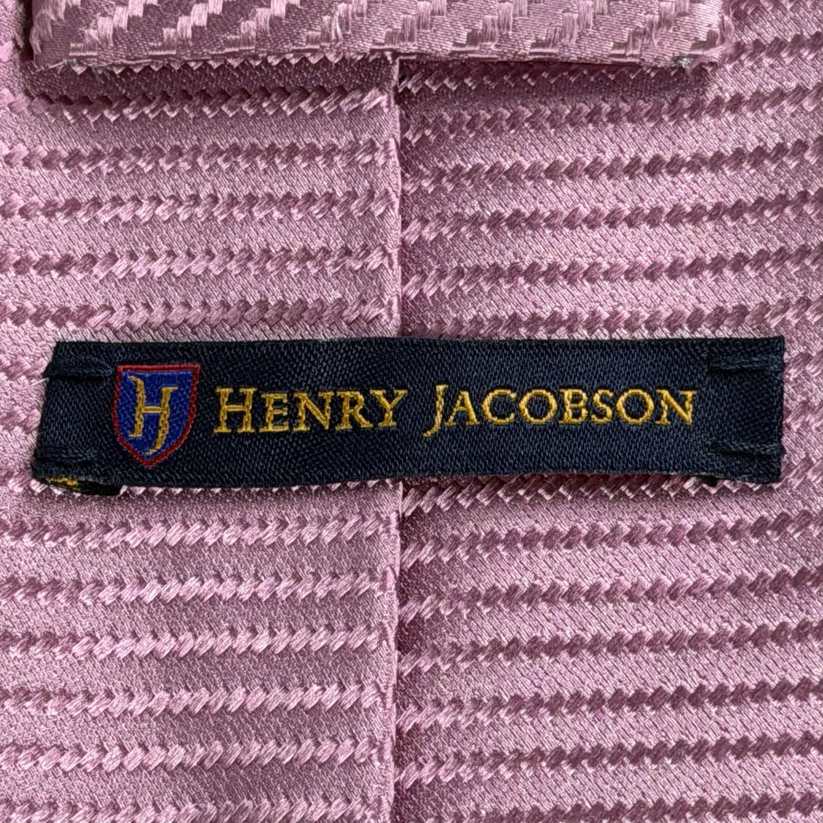 Henry Jacobson Lavender 100% Silk Necktie Tie 58 x 3.5 inches A78