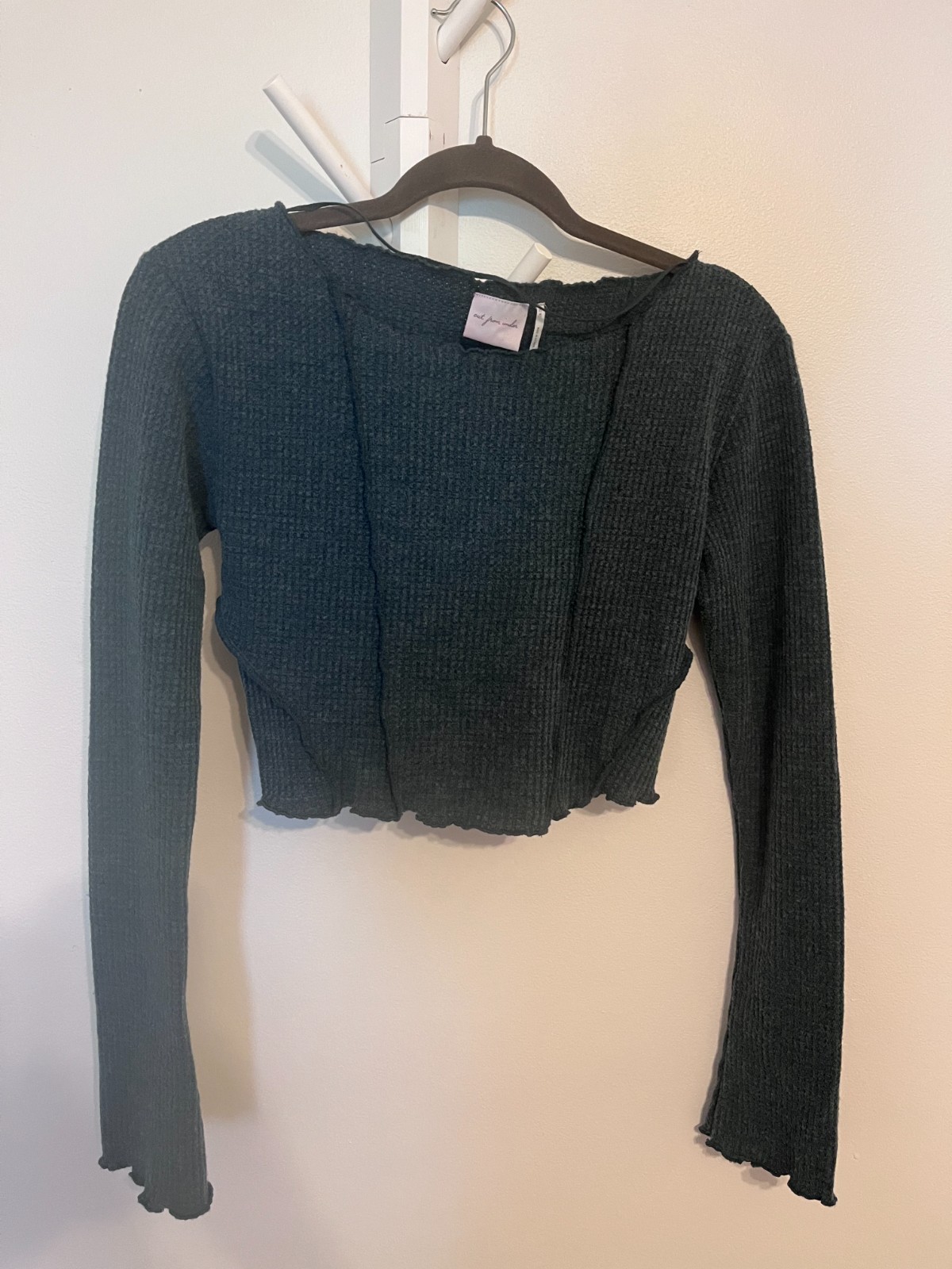 Ribbed Knit Two-Piece Urban Outfitters Jumpsuit Set Deep Teal