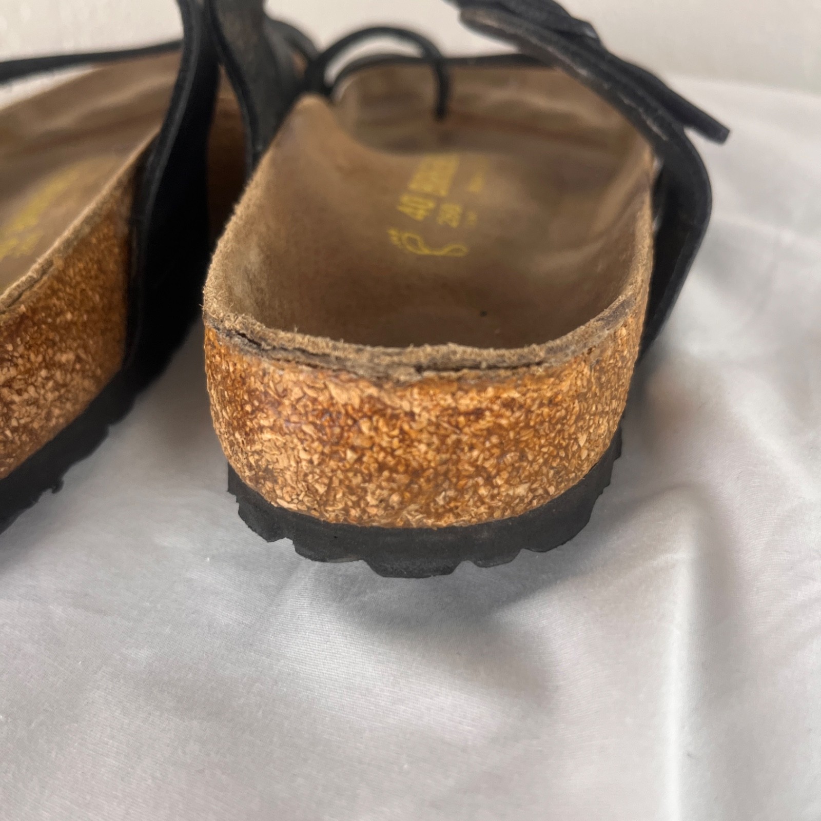 Birkenstock Mayari Sandals Upper Straps Cork Normal Width L9 M7 Black