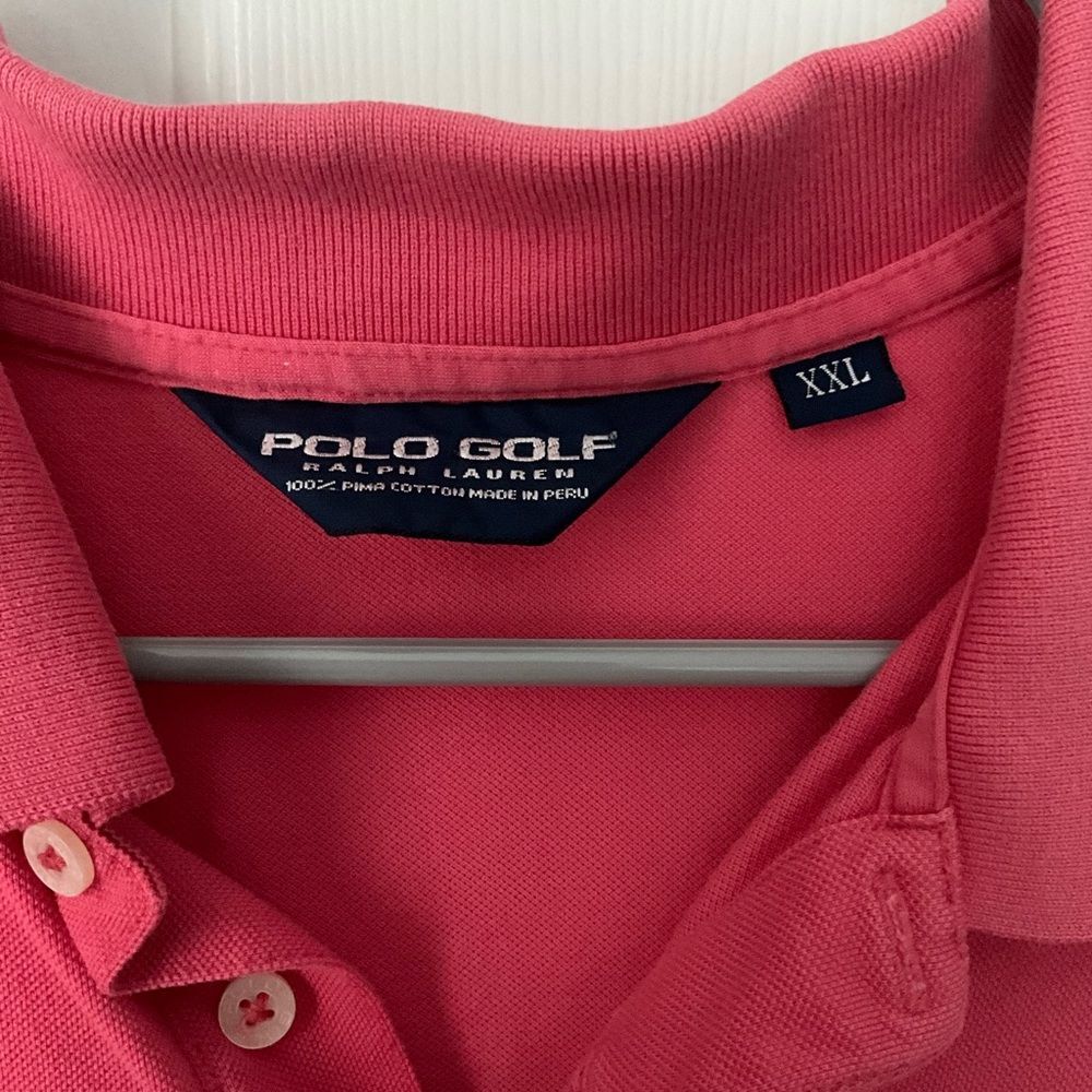 Polo Golf Ralph Lauren Mens Golf Polo Salmon Pink XXL