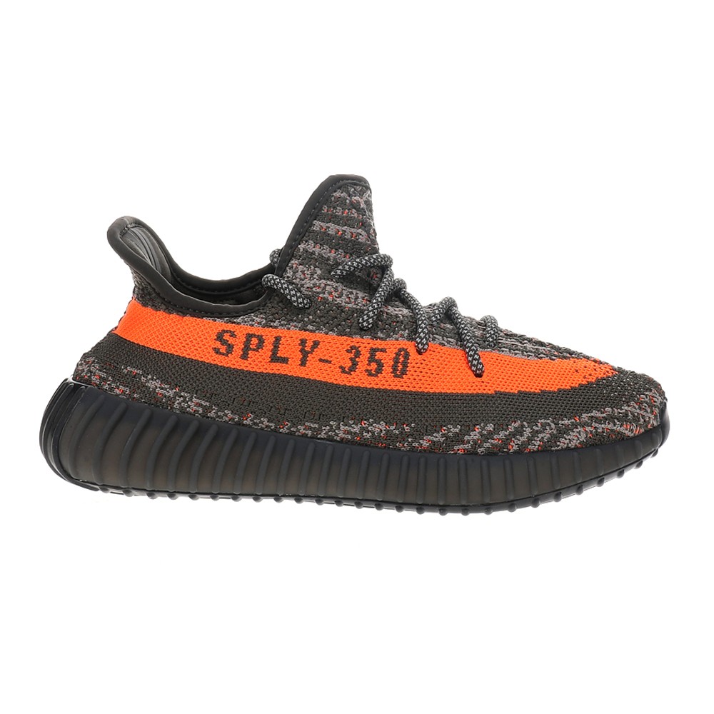 adidas Yeezy Boost 350 V2 Lace Up Youth Boys Grey Sneakers Casual Shoes HQ7045