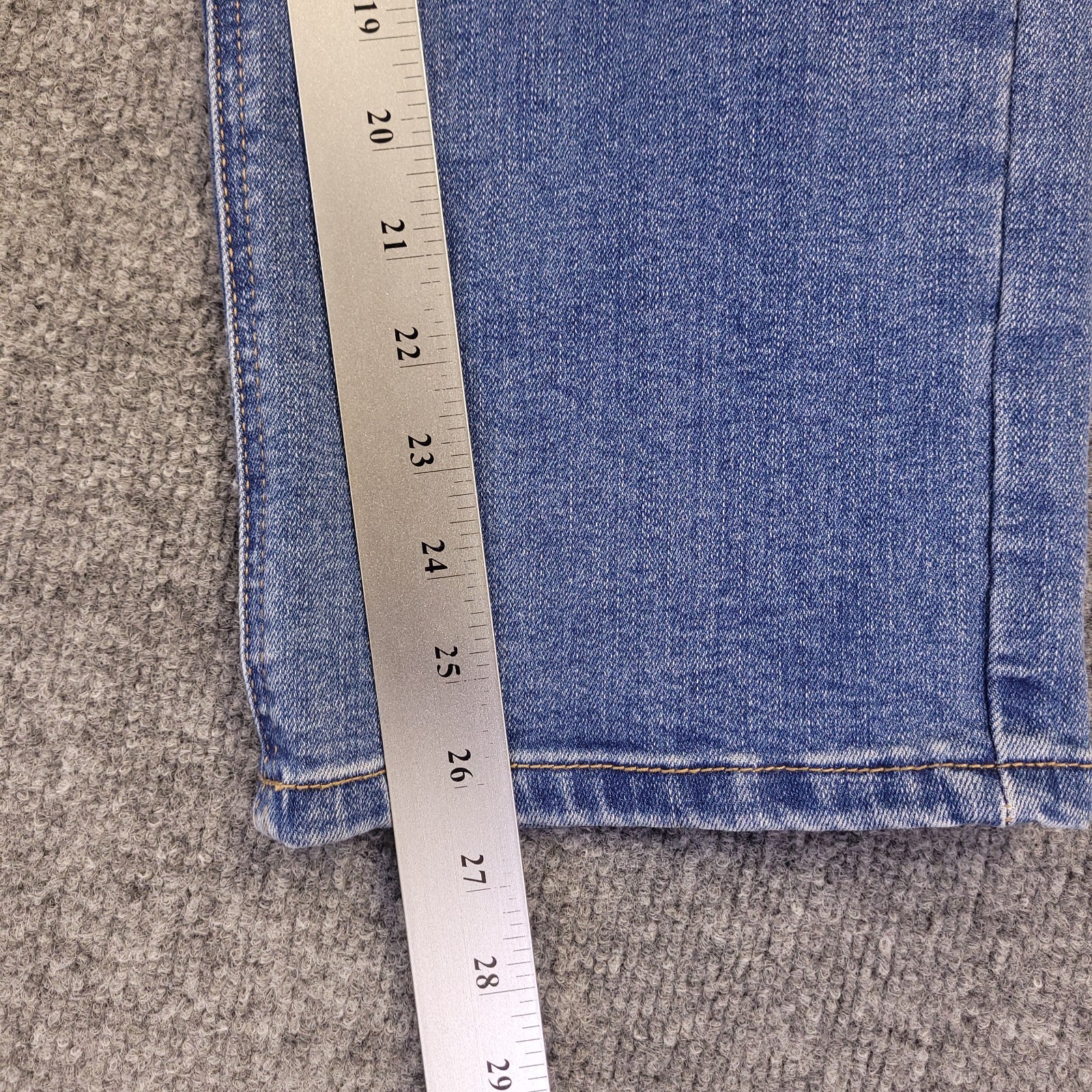 7D 7 Diamonds Denim Straight Jeans Womens 30×26.5 Blue High Rise Stretch