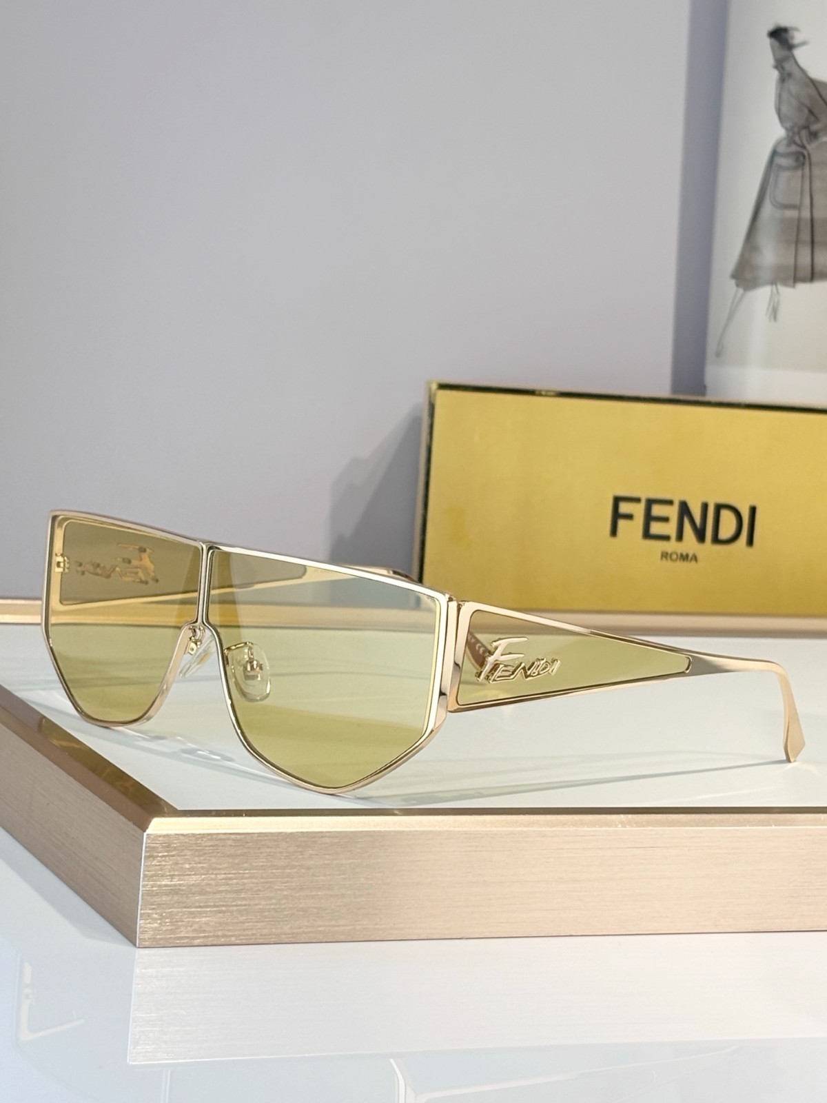 FENDI FF4104 Luxury Sunglasses 57-16-145 Premium Designer Eyewear