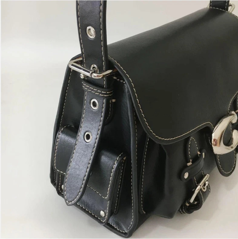 COACH CT721 Black Cargo Soft Tabby Shoulder Bag Crossbody bag Outlet NEW!!