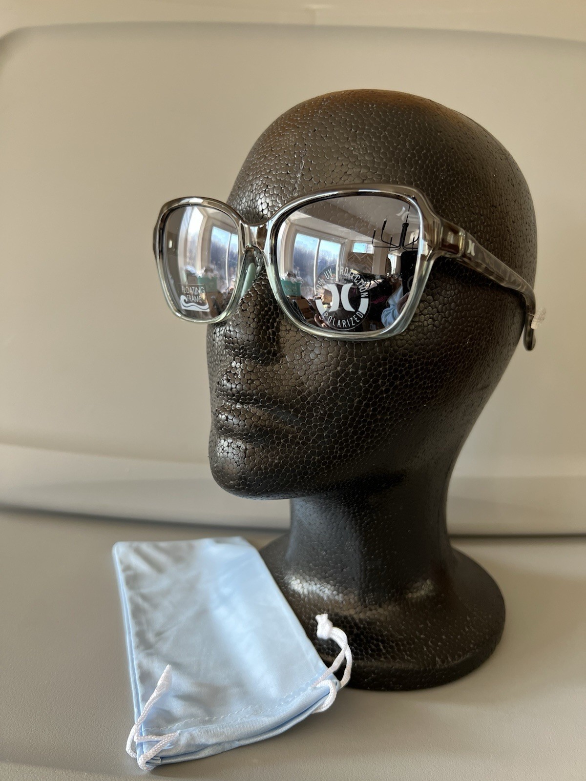 New Hurley Floating Sunglasses~Light Blue/Brown Tortoise Shell~Unisex NWT