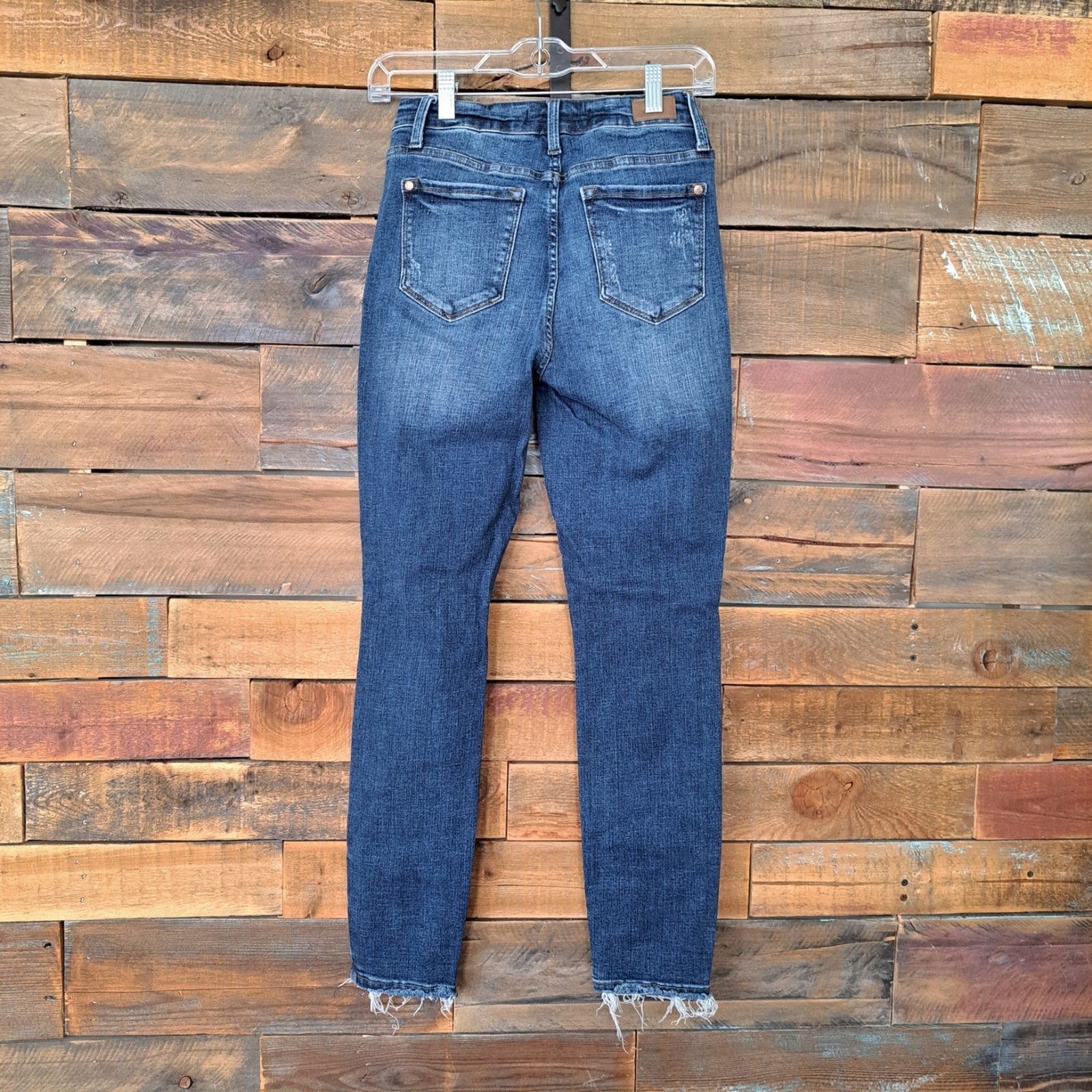 Judy Blue Jeans Women’s Size 3 26″x28″ Blue Ripped Distressed Skinny Fit Stretch