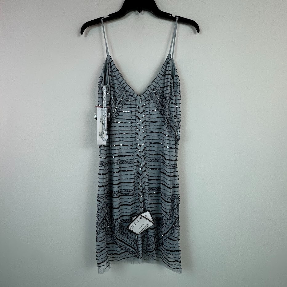 Jump Apparel Junior Women 11 Blue Embellished Bodycon Sheath Mini Dress NWD AJ29