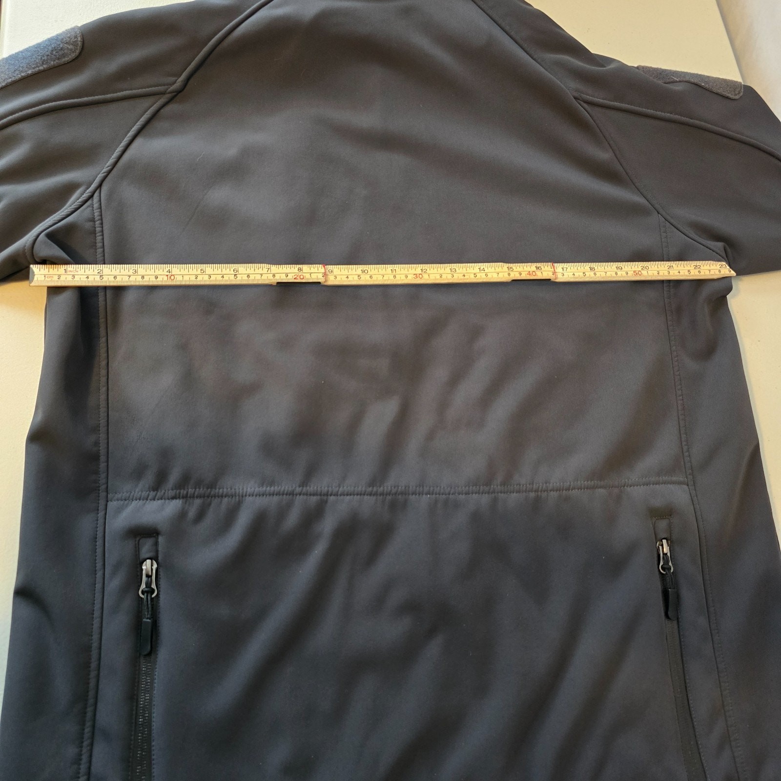 Tacvasen Soft Shell Military Jacket Men’s Large Black Full Zip Up Hooded Pockets