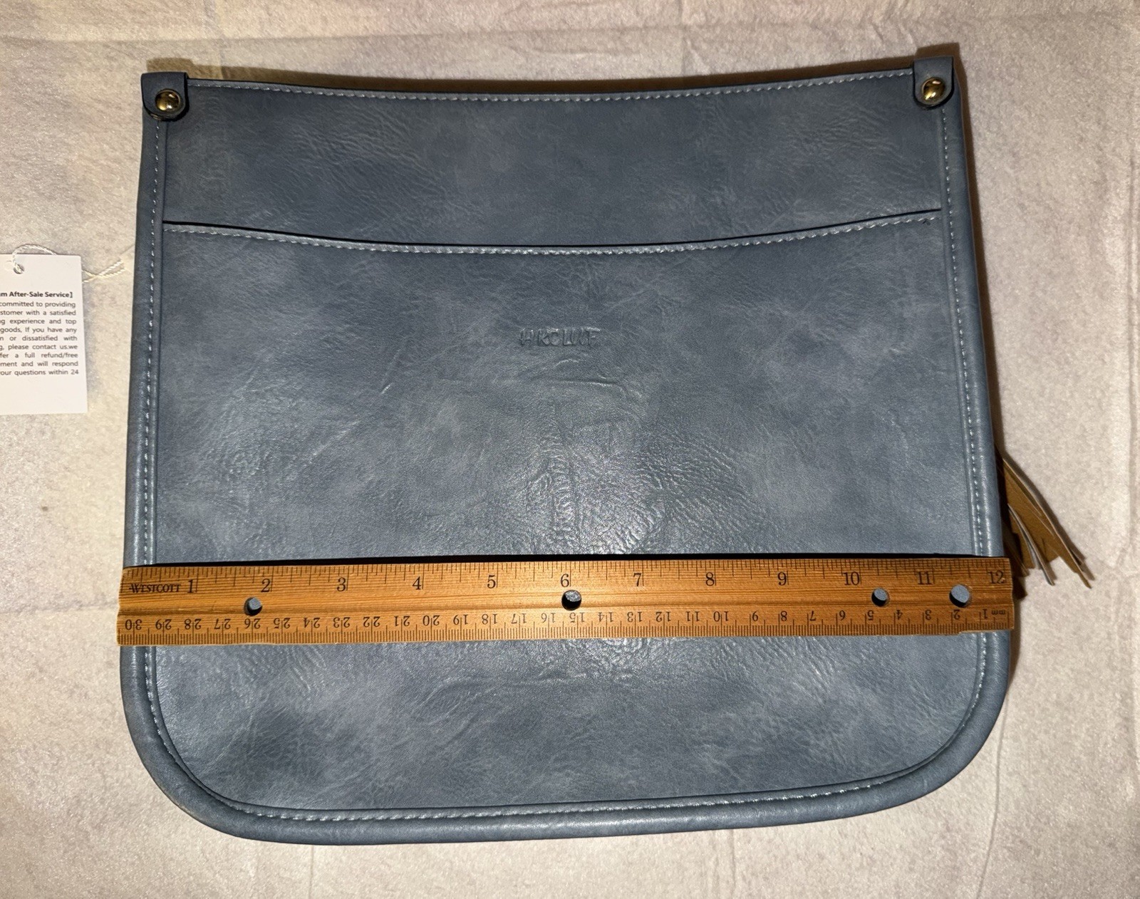 NWT HKCluf Crossbody Purse 4055 With Tassel And Wallet In Light Blue