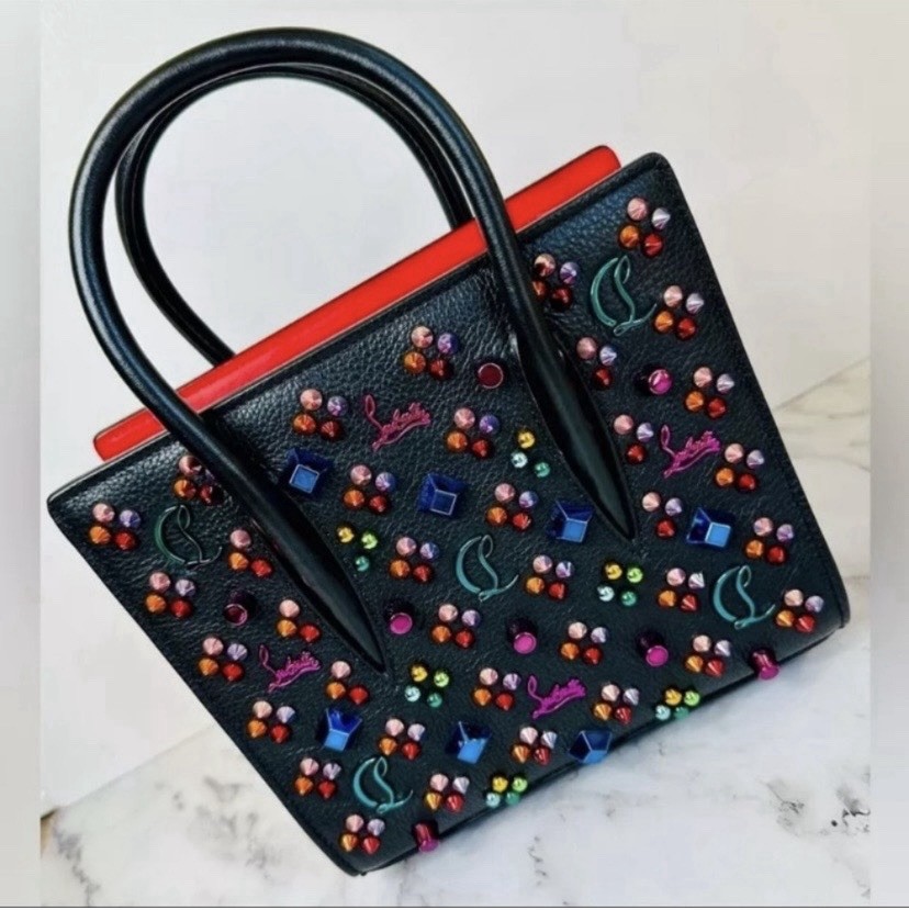 Christian Louboutin Paloma Mini Multicolor Spikes Loubinhesky Crossbody Bag