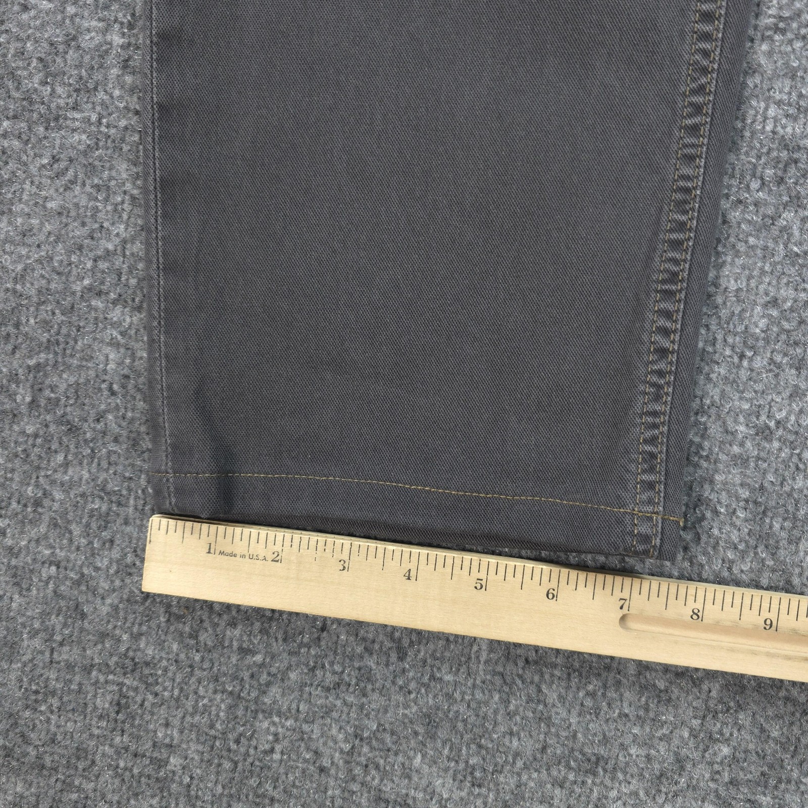 Alberto Jeans Mens 36×30 Gray Modern Fit Vintage Canvas Denim Stretch Casual