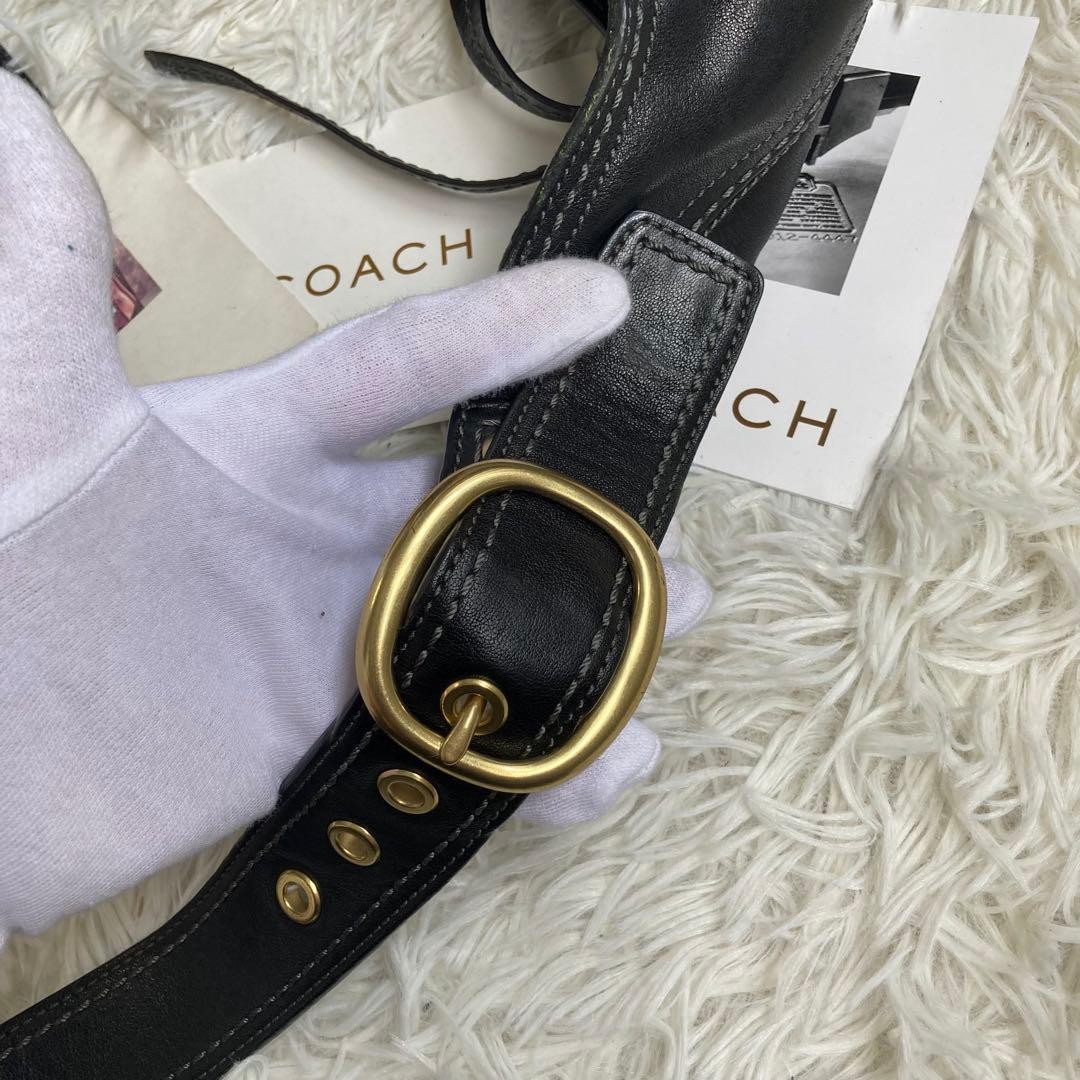 COACH Legacy Bleecker bucket style Black Leather