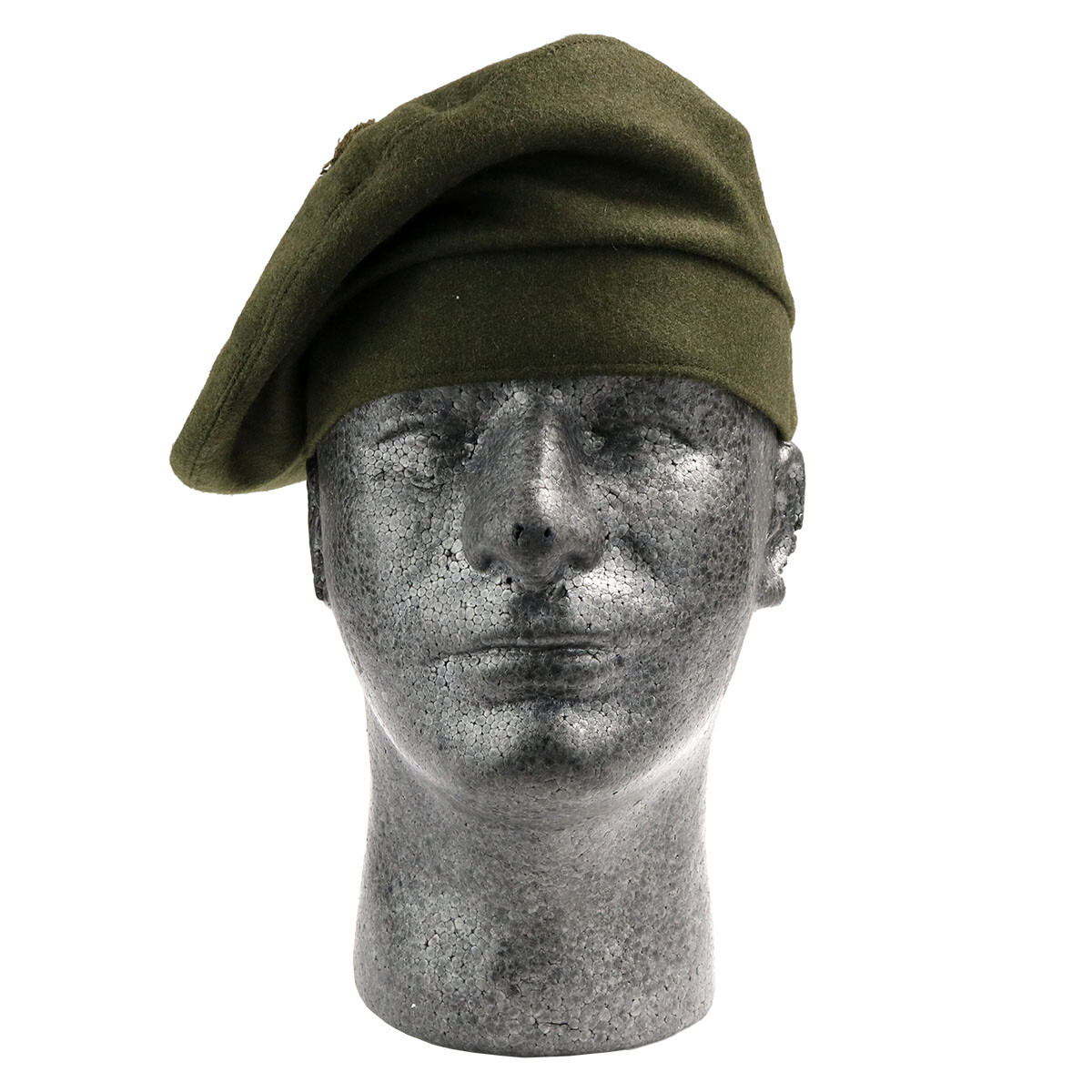 Khaki Military-Style Balmoral/Tam