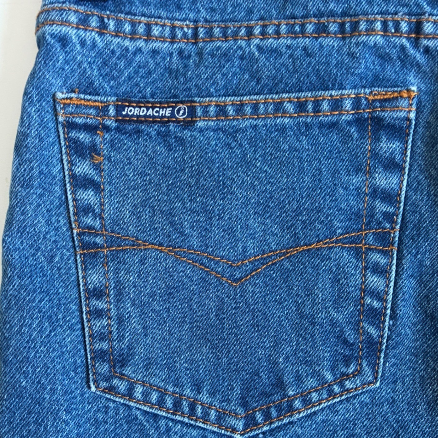 Jordache Vintage High Waist Classic Fit Straight Leg Blue Jeans 100% Cotton 9/10