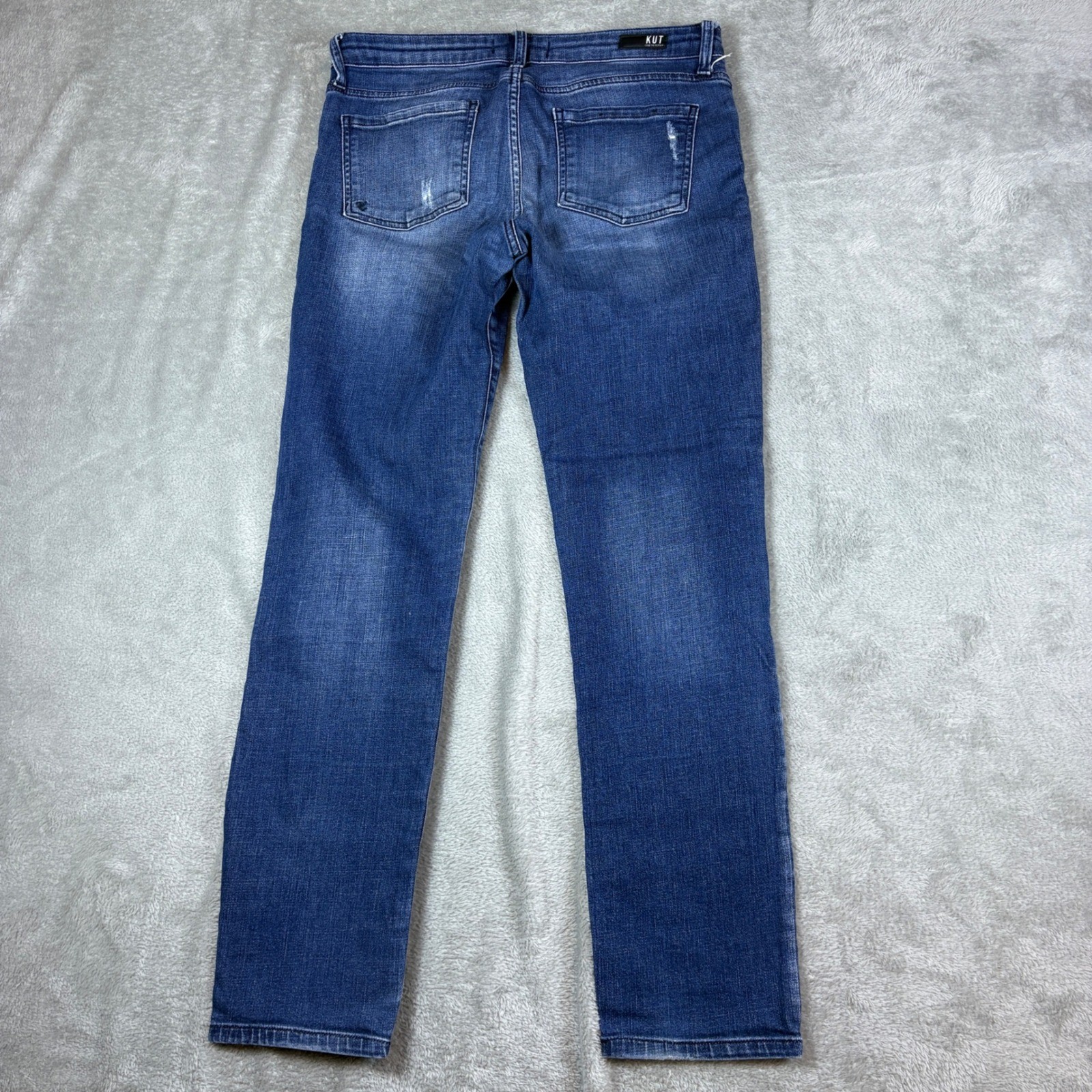 Kut from the Kloth Jeans Womens 6 (Fits 32×31) Catherine Boyfriend Blue Whisker