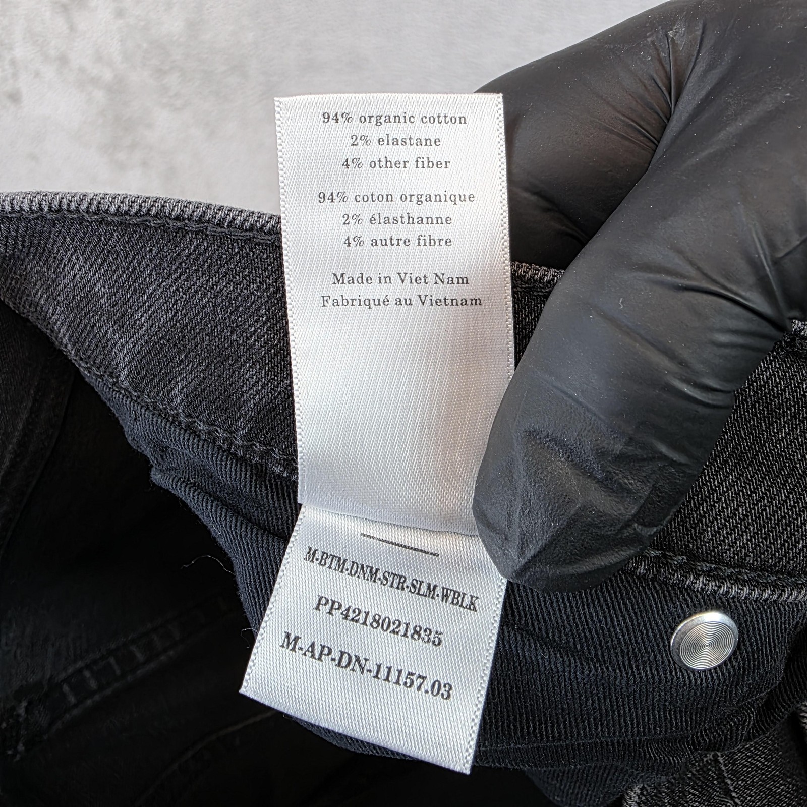 Everlane Uniform Jeans Mens 31×30 Black Charcoal Wash Slim Stretch Organic Denim