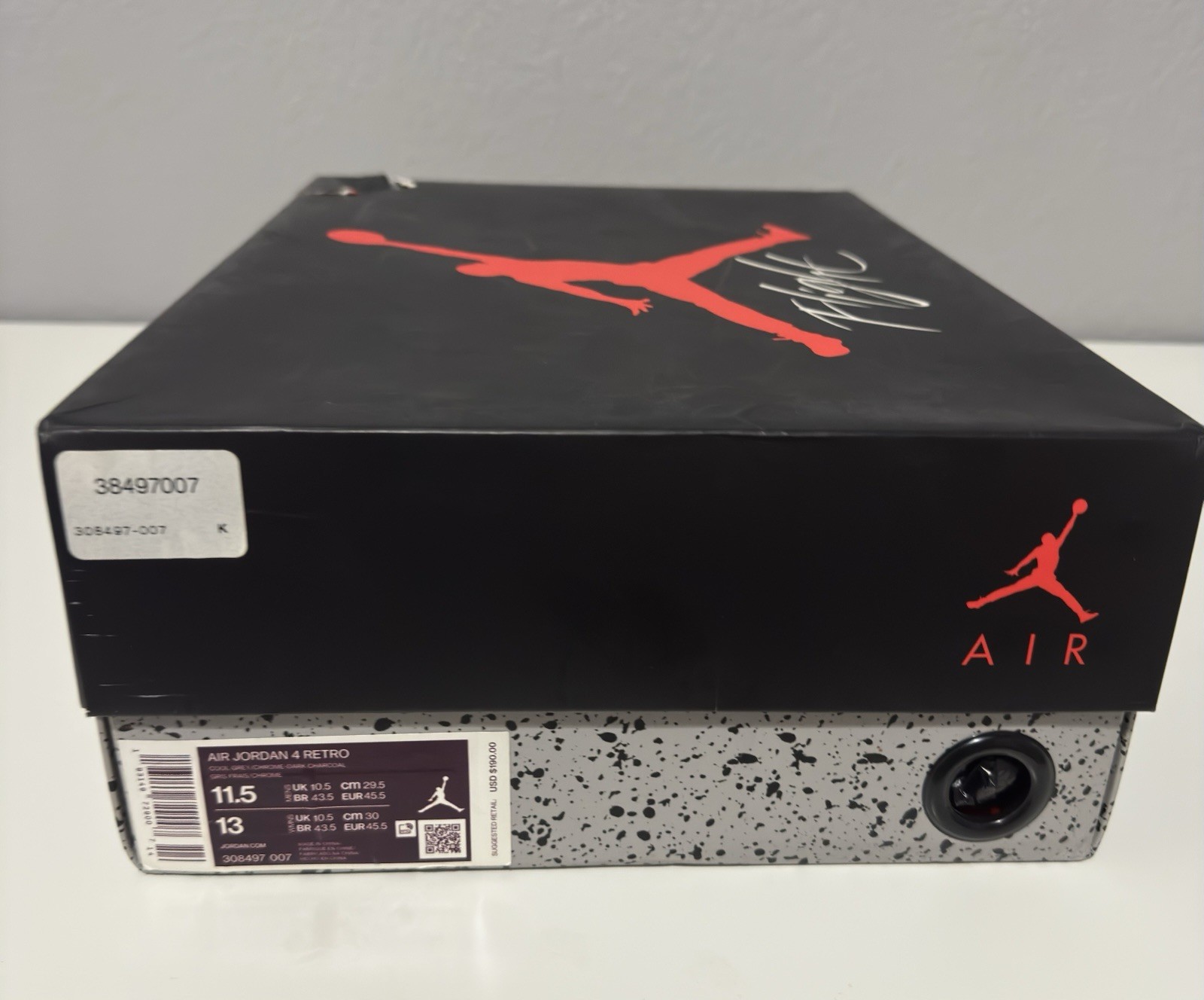 Jordan 4 “Cool Grey” size 11.5