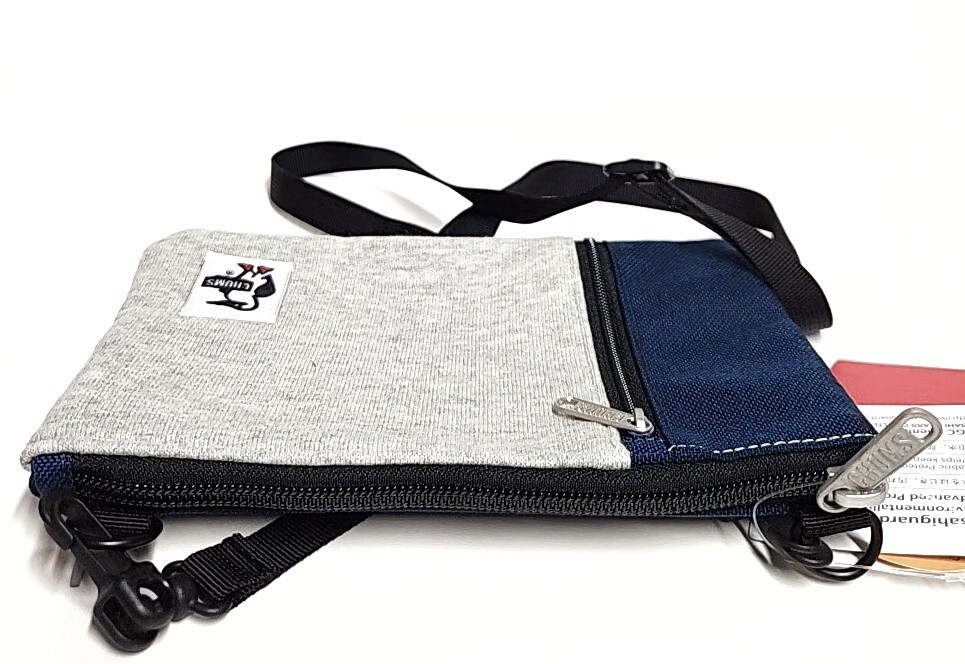 Chums Phone Case Shoulder Bag iPhone 12 Gray Basic Navy Dirt Water Repellant NWT