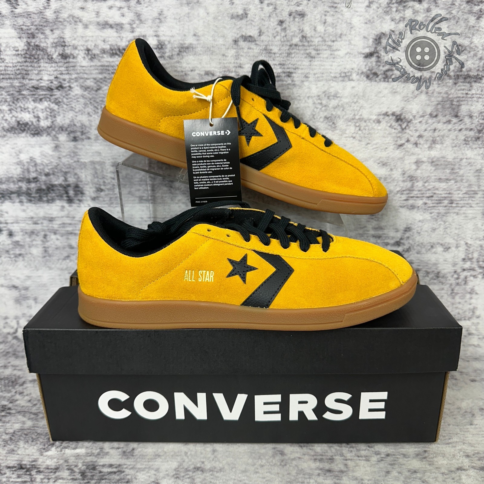 NIB Converse All Star Classic Trainer OX Men’s 11 Yellow/Black/Gum A15621C