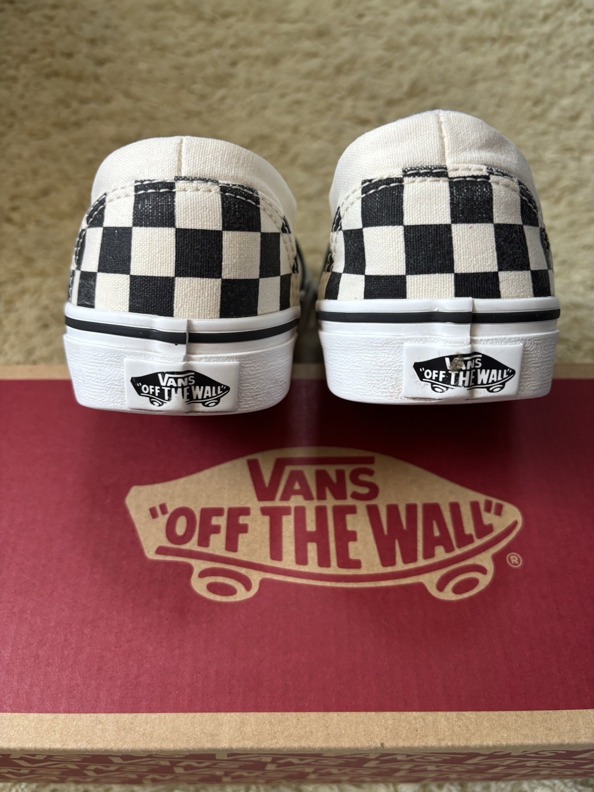 VANS Asher Women’s Slip-On Sneakers Checkerboard Black/White VN000VOSAPK