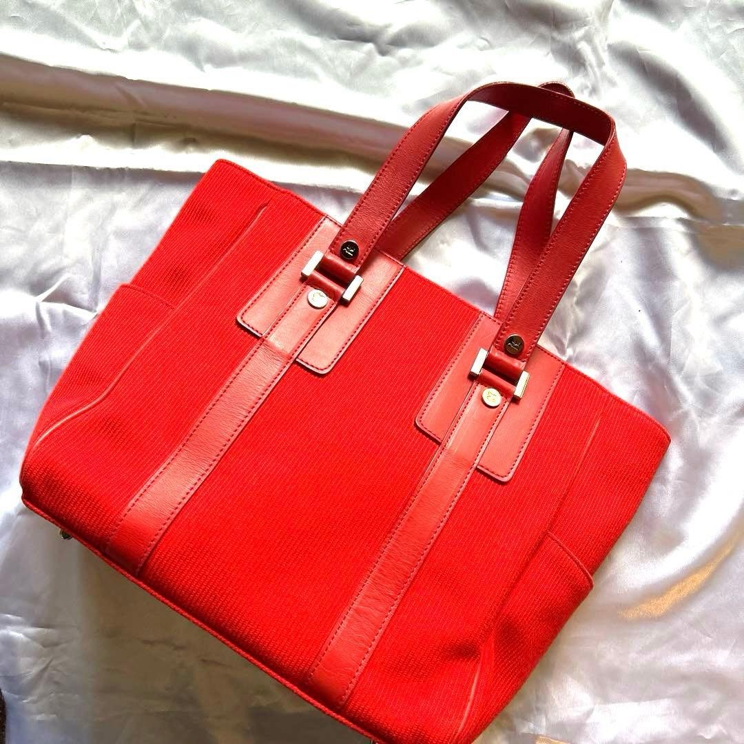 Courreges handbag red 10.6 inch