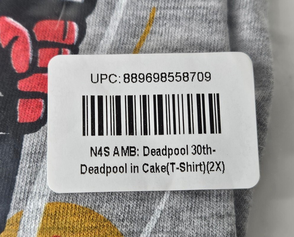 Nerdy Thrity Deadpool In Cake Loot Crate Pop Tees T Shirt Adult Size 2XL NEW
