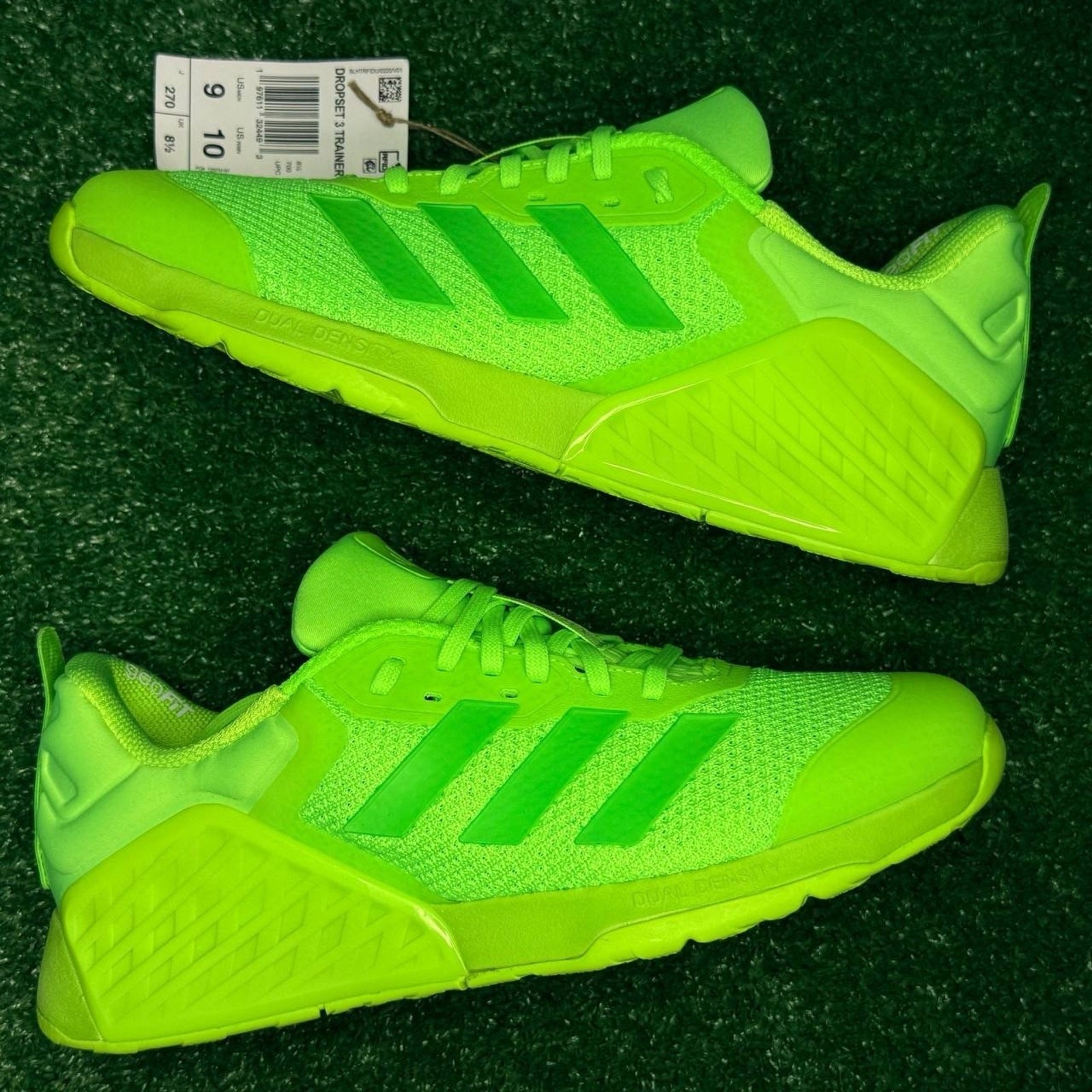 Adidas Dropset 3 Training Shoes Mens 9 Lime Burst Semi Solar Lime IH5248