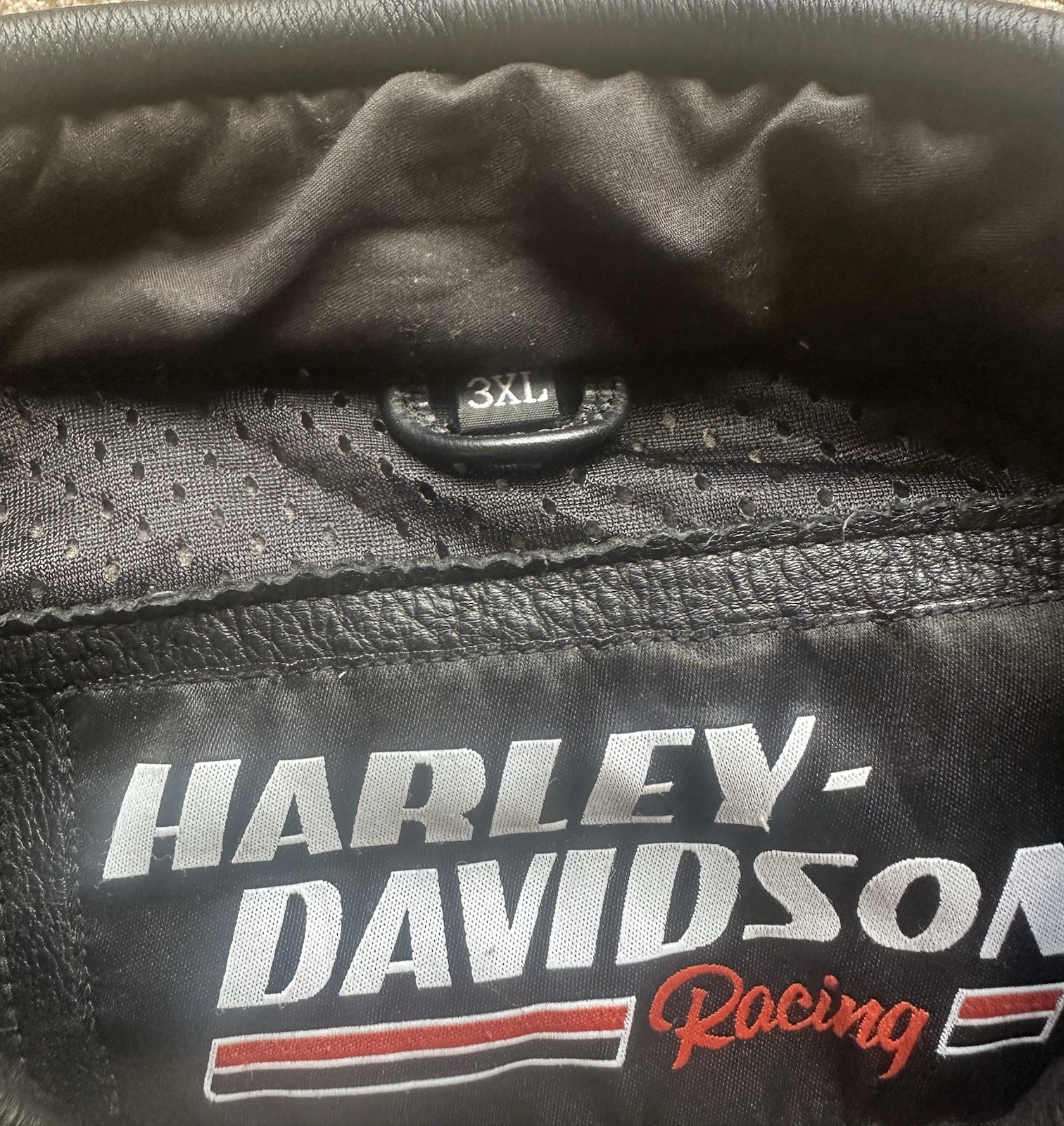 Harley Davidson Screaming Eagle Black Leather Jacket Men’s 3XL Vintage original