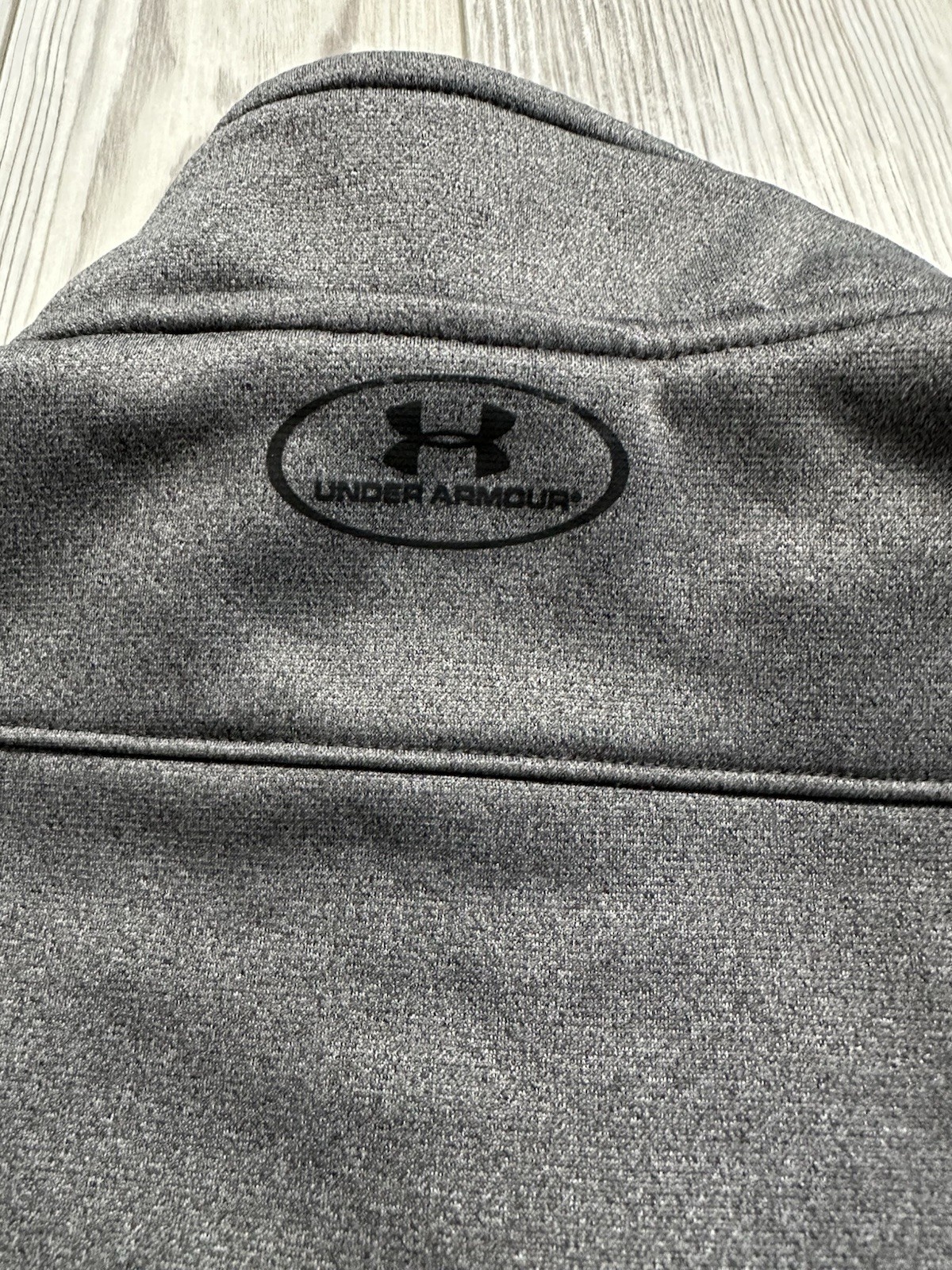 Under Armour Storm1 Men’s Track Jacket L Loose Gray Fleece Full Zip Pockets
